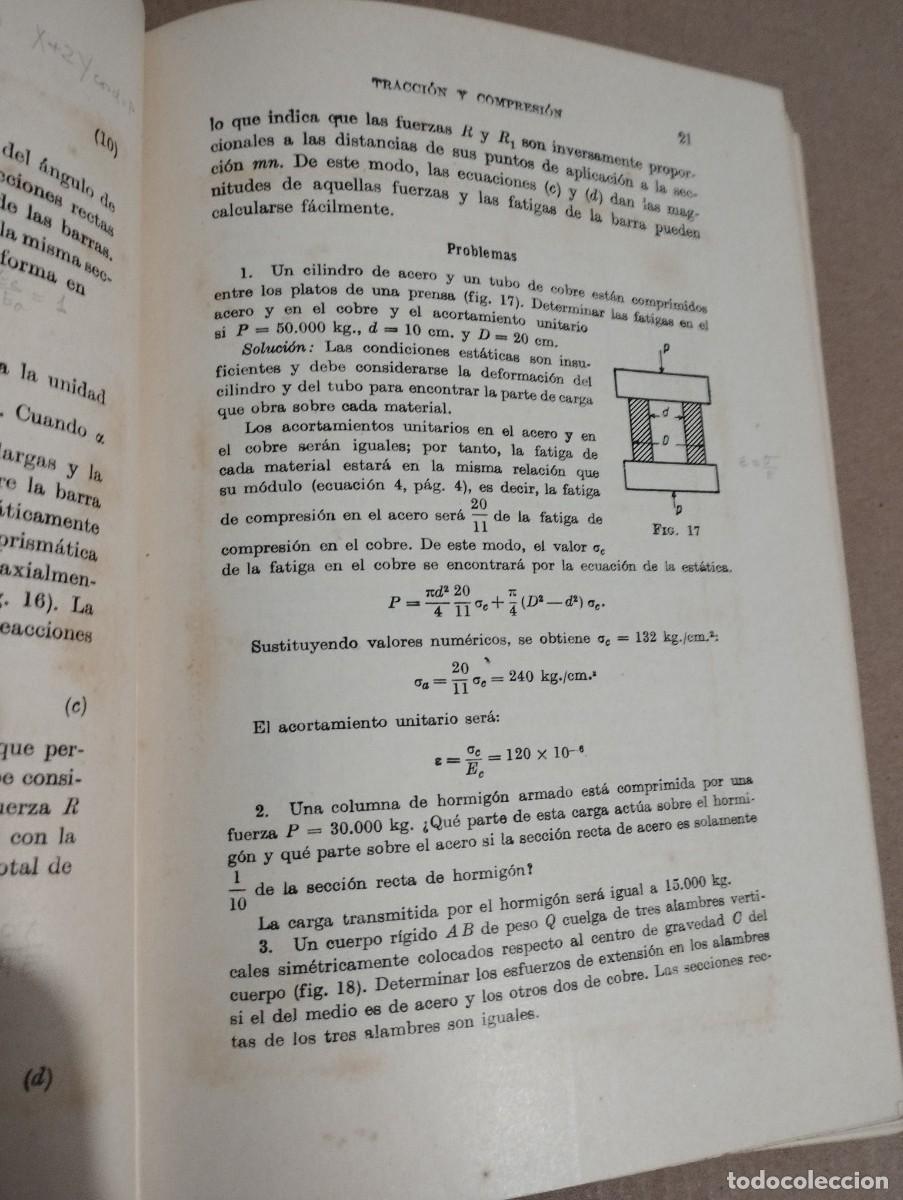Libros de segunda mano: RESISTENCIA DE MATERIALES. PRIMERA PARTE. TEOR&Iacute;A ELEMENTAL Y PROBLEMAS (S. TIMOSHENKO) - Foto 18