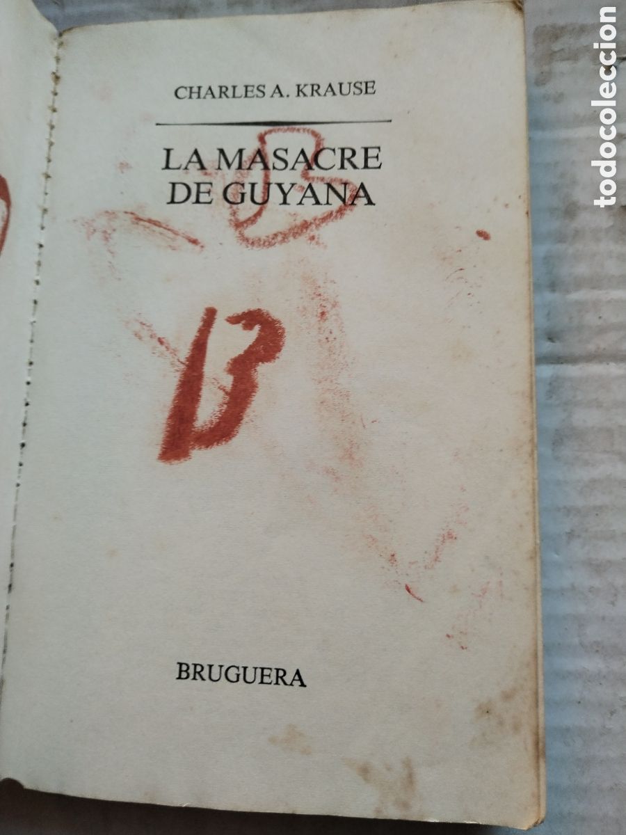 Libros de segunda mano: LA MASACRE DE GUYANA/CHARLES A. KRAUSE - Foto 2