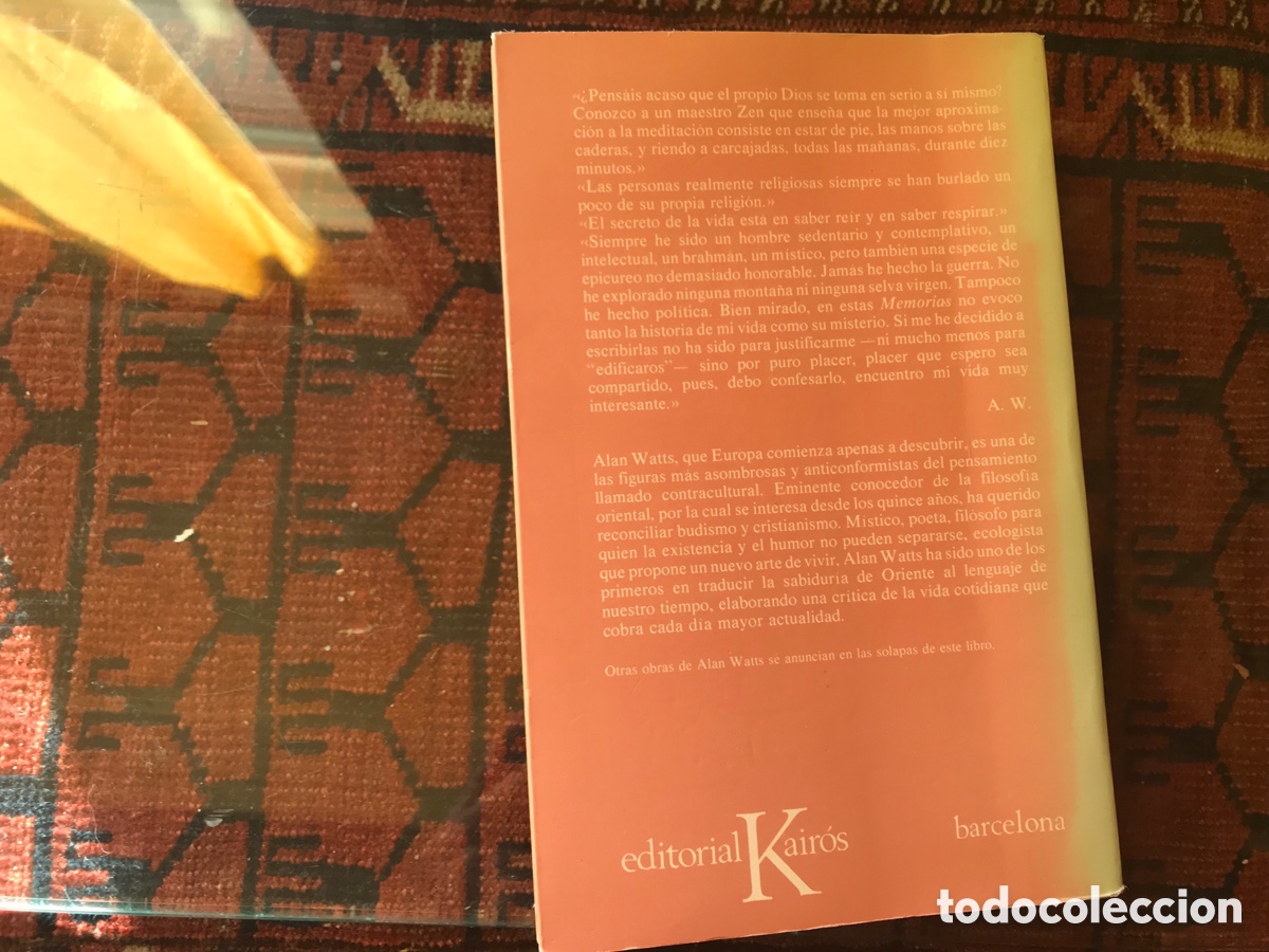 Libros de segunda mano: Alan Watts. Memorias. Kair&oacute;s - Foto 3