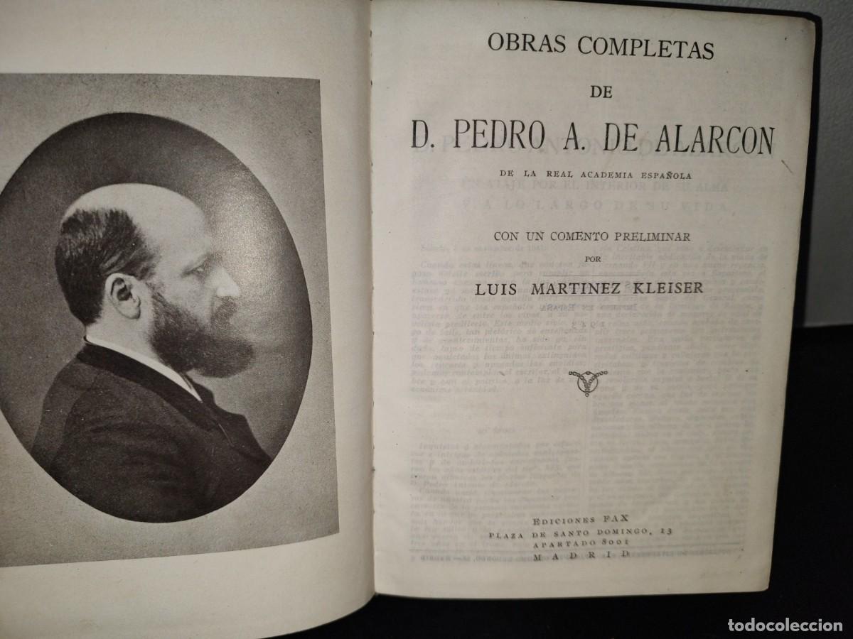 Libros de segunda mano: 65- OBRAS COMPLETAS DE D. PEDRO A. DE ALARC&Oacute;N - EDICIONES FAX - 1943 - Foto 5