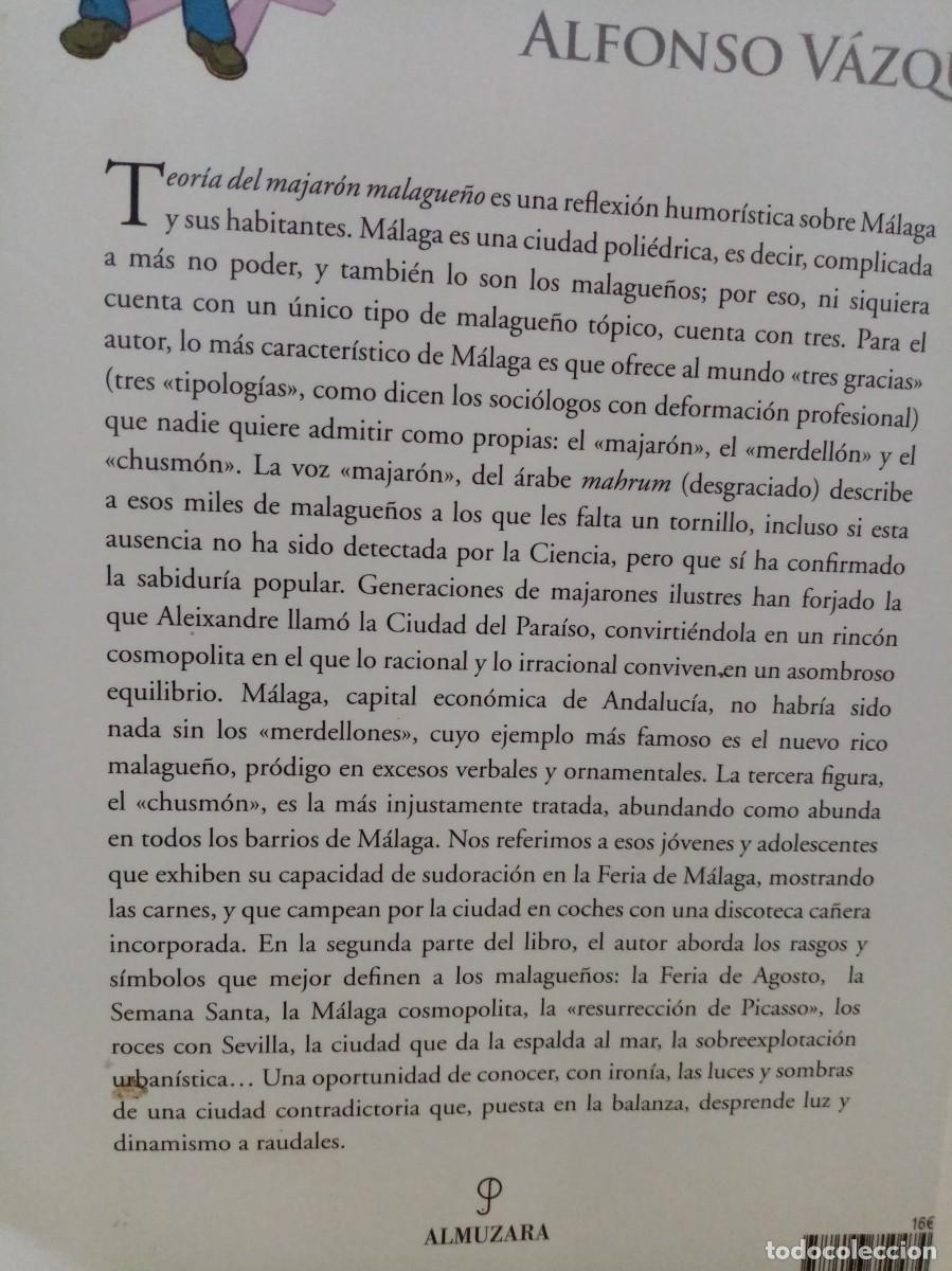 Libros de segunda mano: TEOR&Iacute;A DEL MAJAR&Oacute;N MALAGUE&Ntilde;O - Foto 4