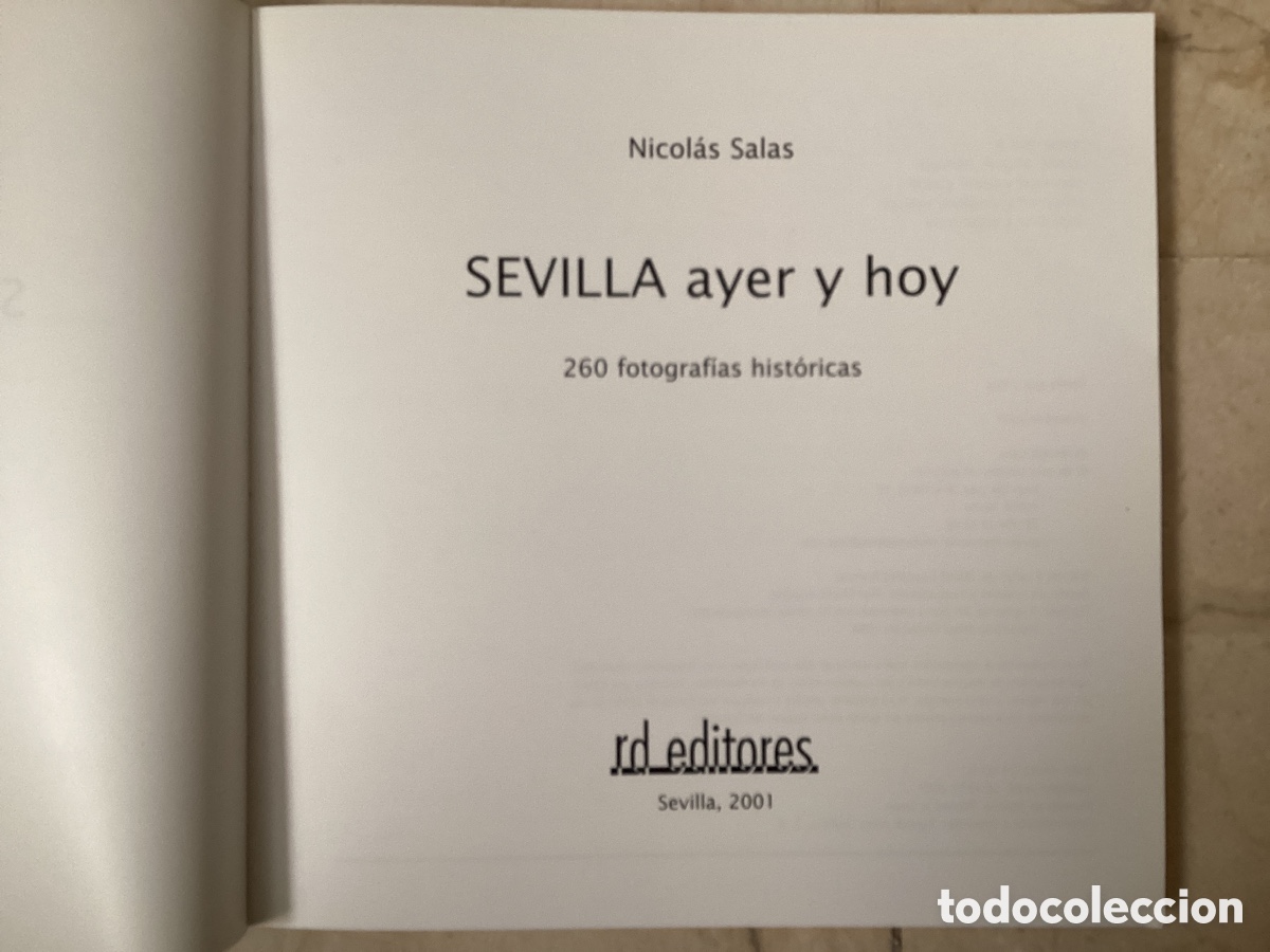 Libros de segunda mano: SEVILLA. AYER Y HOY. Nicol&aacute;s Salas - Foto 3