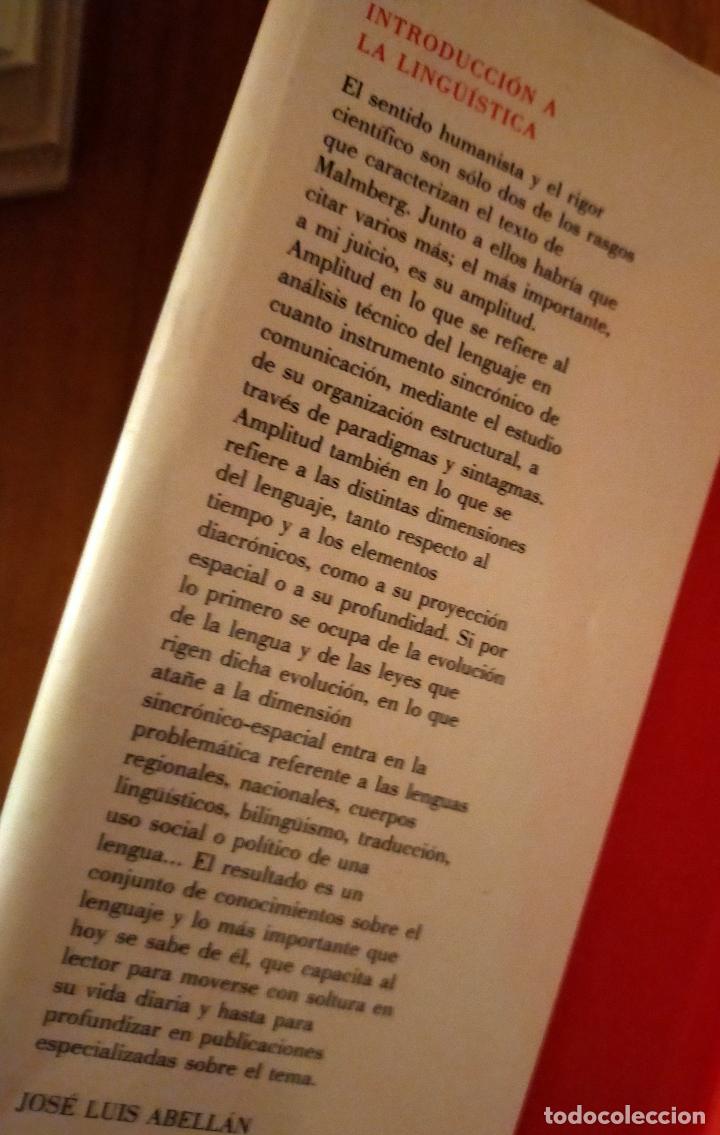 Libros de segunda mano: INTRODUCCION A LA LING&Uuml;ISTICA - BERTIL MALMBERG - C&Iacute;RCULO UNIVERSIDAD - Foto 2