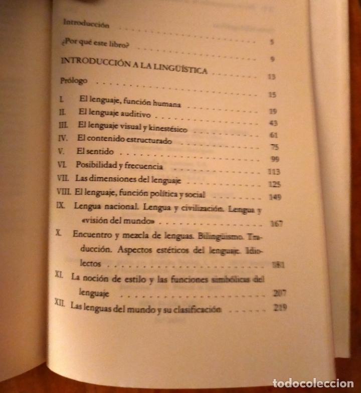 Libros de segunda mano: INTRODUCCION A LA LING&Uuml;ISTICA - BERTIL MALMBERG - C&Iacute;RCULO UNIVERSIDAD - Foto 3