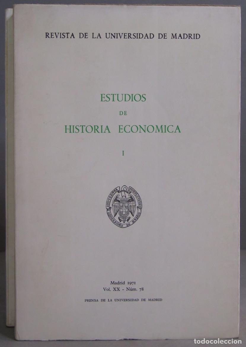 Libros de segunda mano: ESTUDIOS DE HISTORIA ECONOMICA. 2 TOMOS - Foto 1