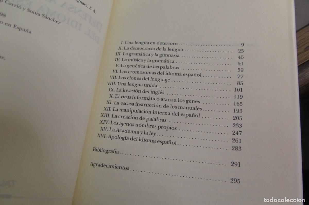 Libros de segunda mano: Defensa apasionada del idioma espa&ntilde;ol. Alex Grijelmo - Foto 2