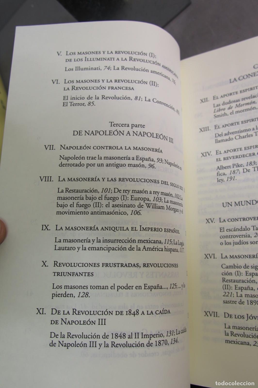 Libros de segunda mano: Los masones. C&eacute;sar Vidal Manzanares - Foto 3