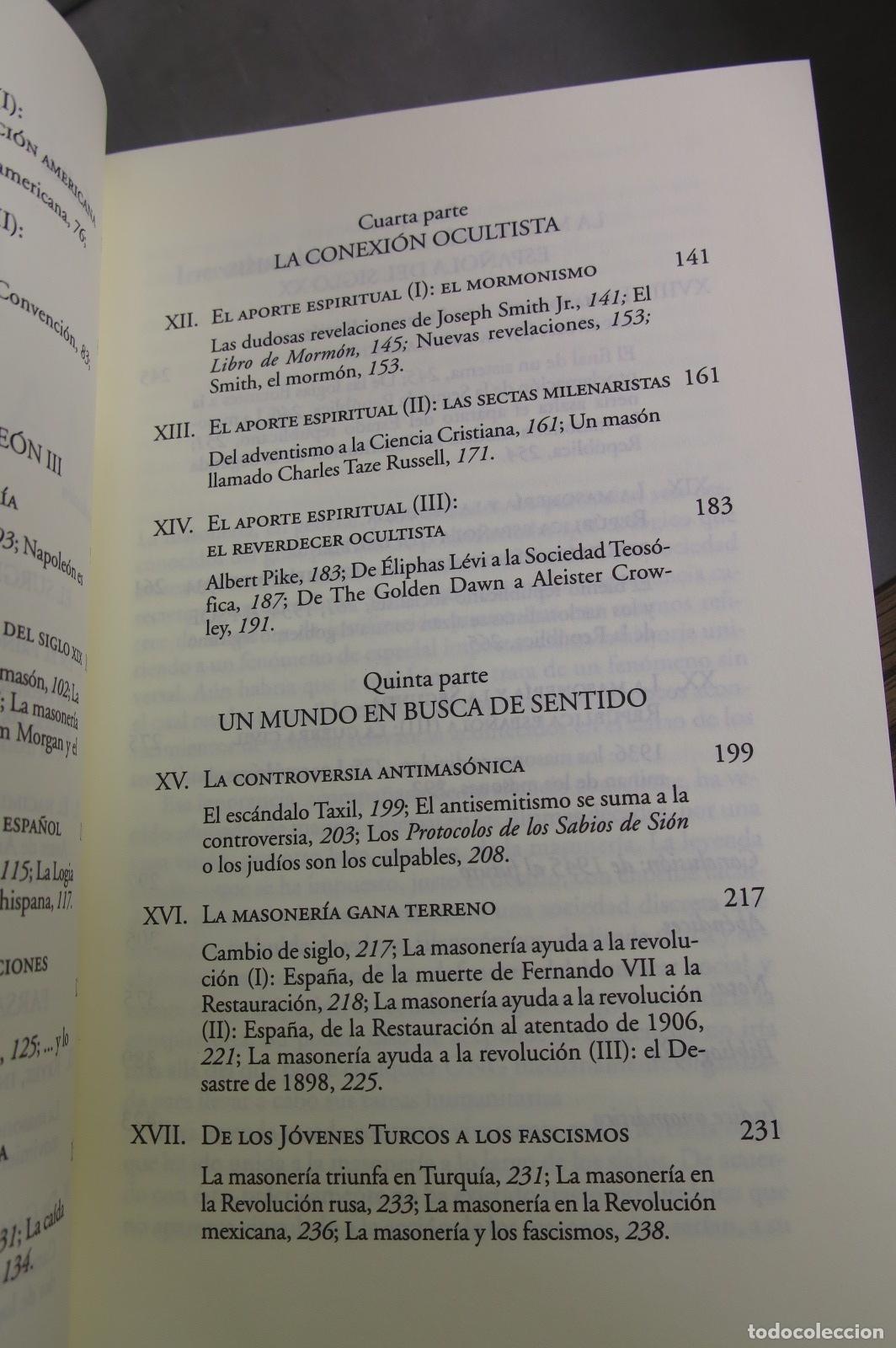 Libros de segunda mano: Los masones. C&eacute;sar Vidal Manzanares - Foto 4