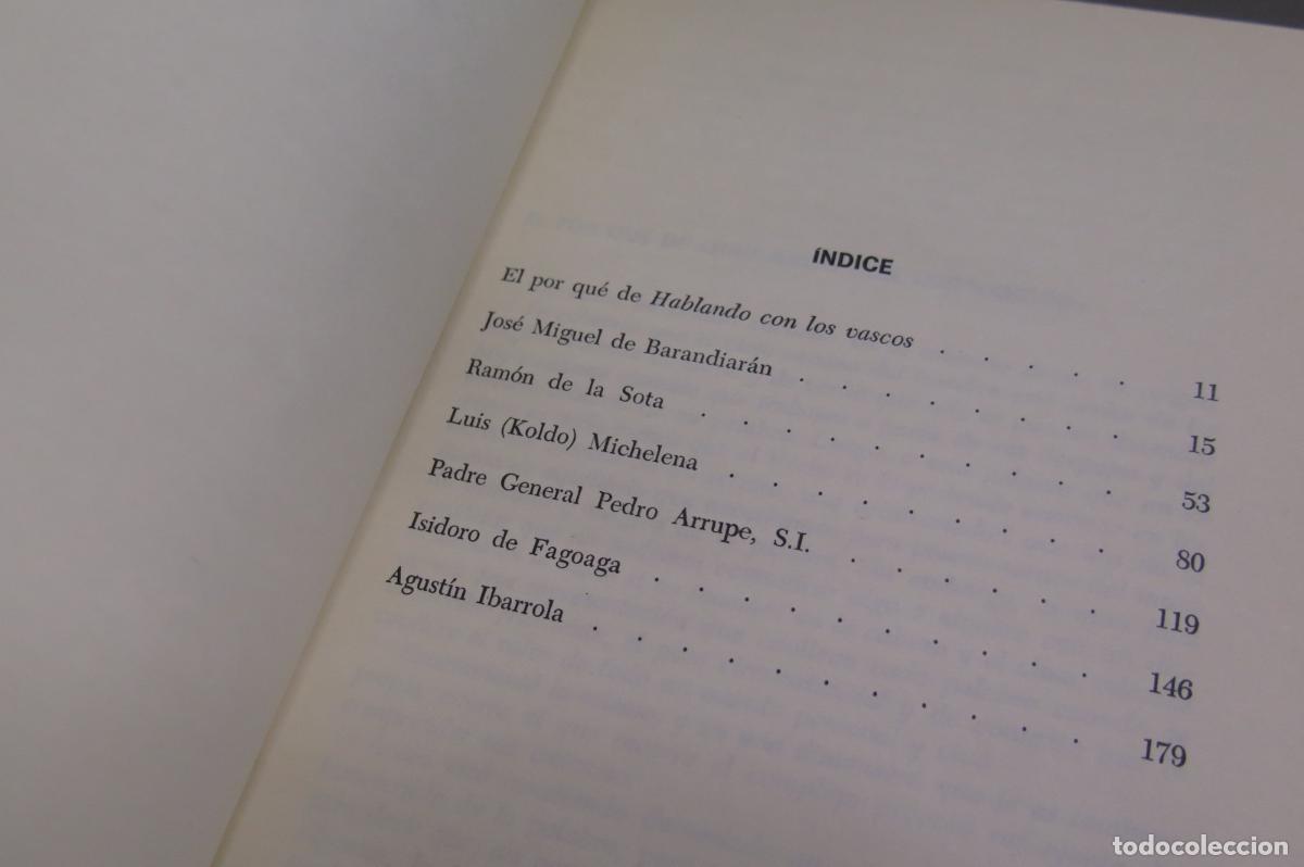 Libros de segunda mano: Hablando con los vascos. Mart&iacute;n de Ugalde - Foto 2