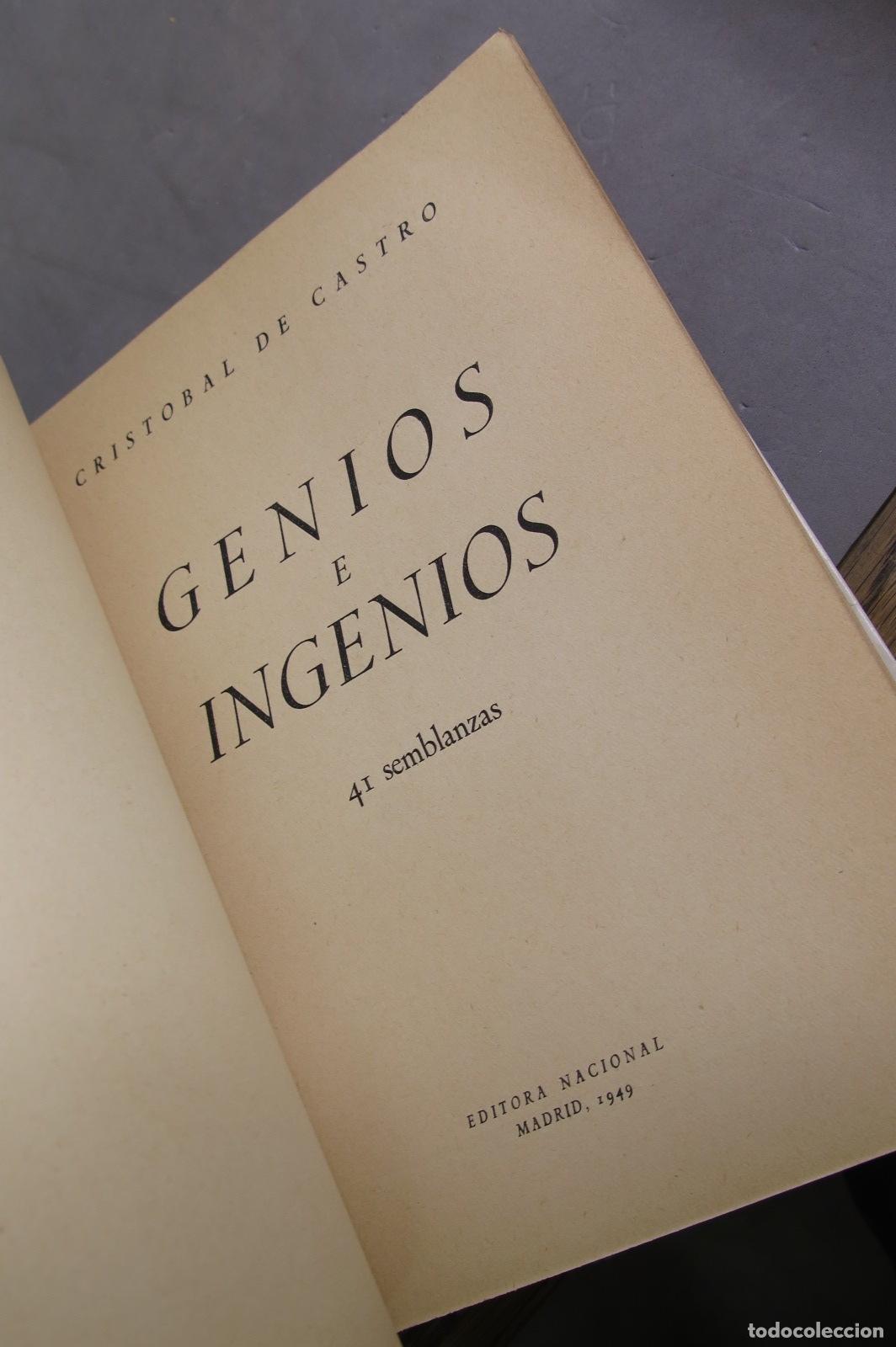 Libros de segunda mano: GENIOS E INGENIOS. Castro - Foto 2