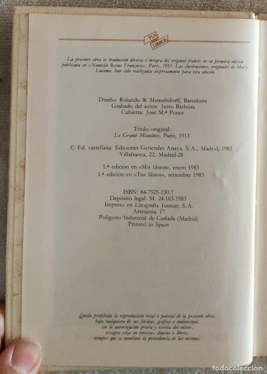 Libros de segunda mano: EL RAN MEAULNES. - Foto 4