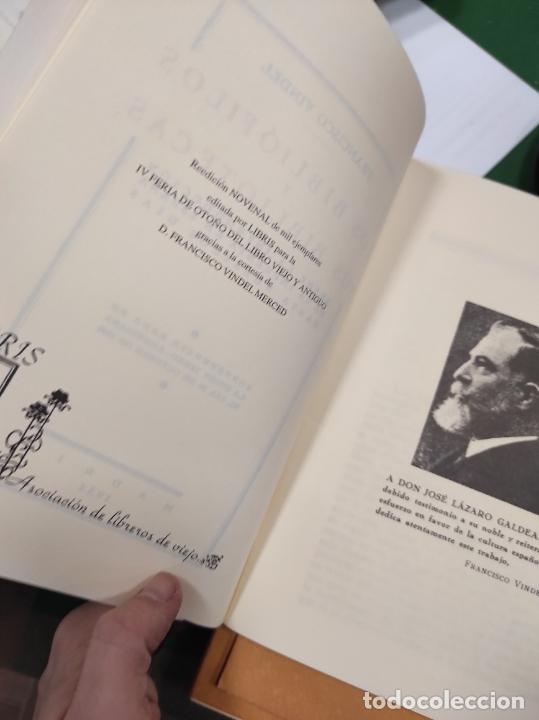 Libros de segunda mano: Francisco Vindel - Los Bibli&oacute;filos y sus Bibliotecas. Facsimil - Foto 2