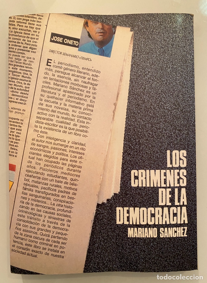 Libros de segunda mano: Los cr&iacute;menes de la democracia - S&Aacute;NCHEZ, Mariano - Foto 2