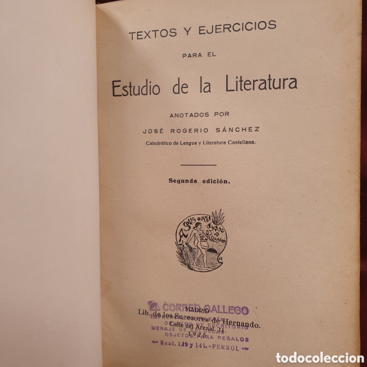 Libros de segunda mano: Textos y Ejercicios para el estudio de la Literatura, segunda edici&oacute;n - Foto 2