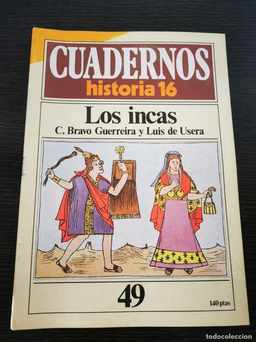 Libros de segunda mano: CUADERNOS HISTORIA 16. 49: Los incas - Foto 1