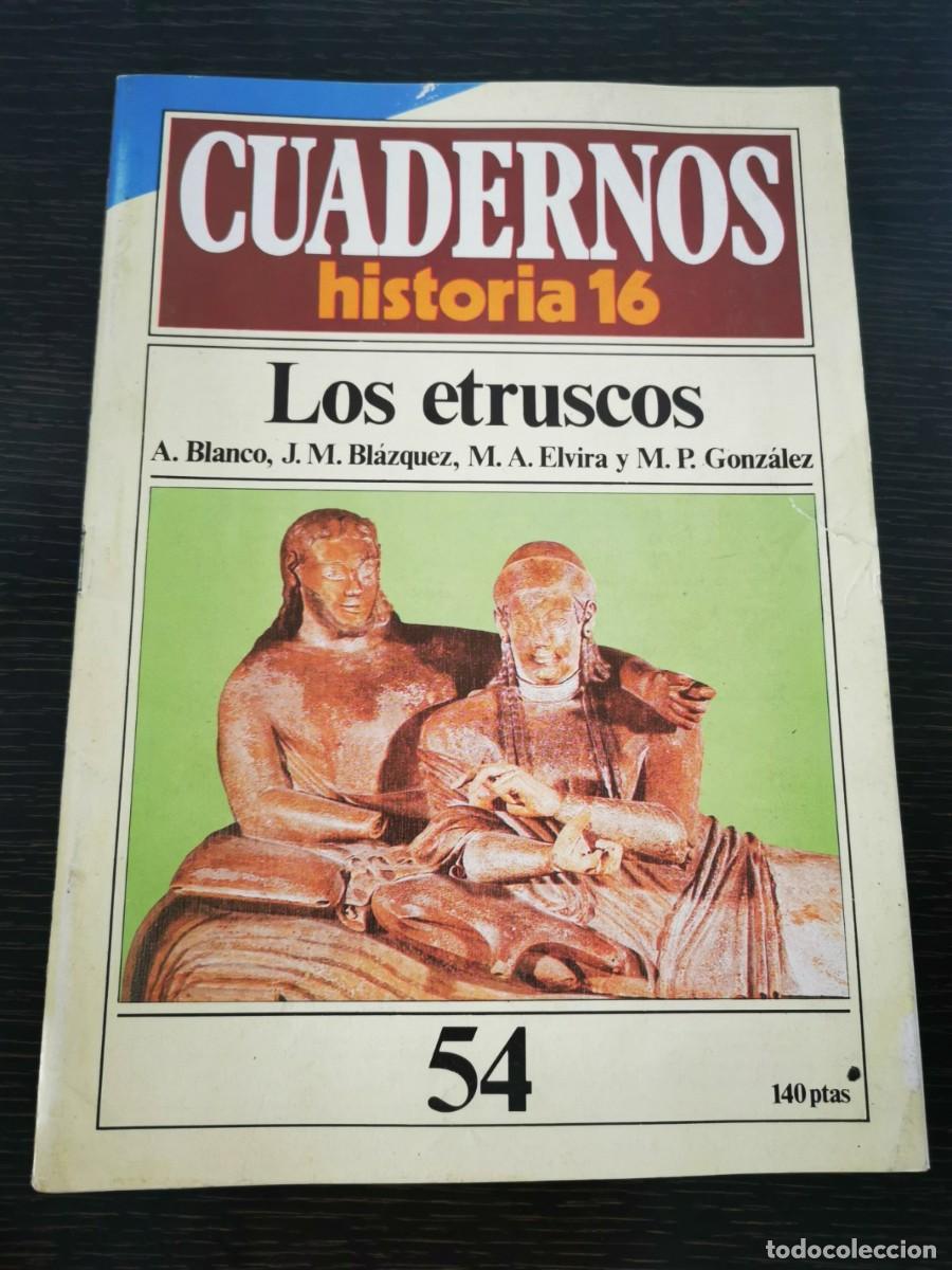 Libros de segunda mano: CUADERNOS HISTORIA 16.54: Los etruscos - Foto 1