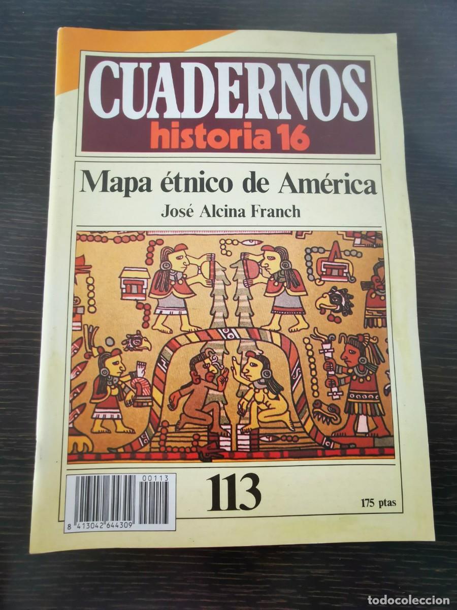 Libros de segunda mano: CUADERNOS HISTORIA 16. 113: Mapa &eacute;tnico de Am&eacute;rica - Foto 1