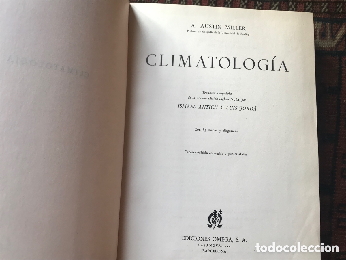 Libros de segunda mano: Climatolog&iacute;a. A. Austin Miller. Omega - Foto 6