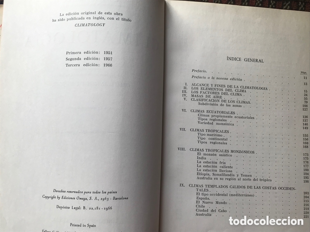 Libros de segunda mano: Climatolog&iacute;a. A. Austin Miller. Omega - Foto 7