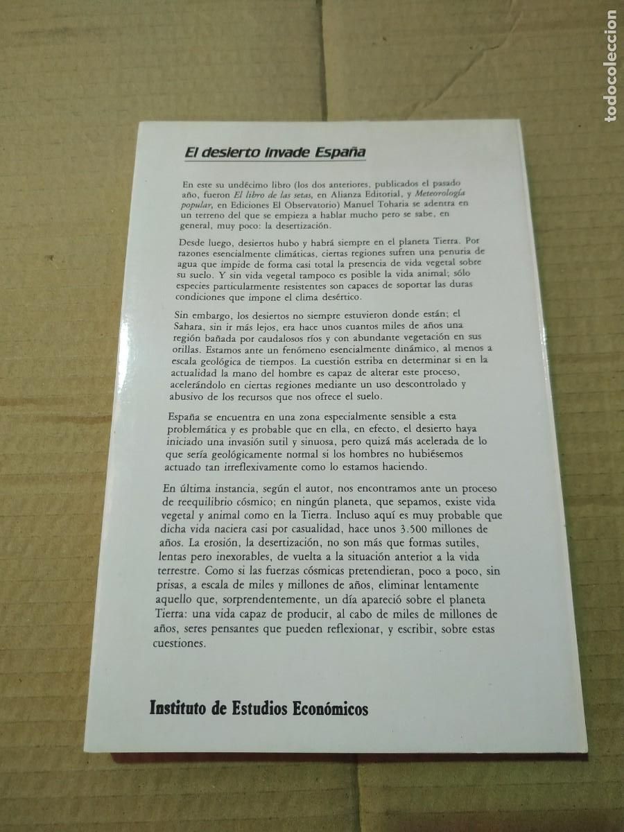 Libros de segunda mano: El desierto invade Espa&ntilde;a - Manuel Toharia - Foto 2