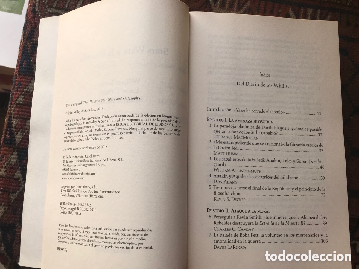 Libros de segunda mano: Star Wars y la filosof&iacute;a. William Irwin. Roca editorial - Foto 4