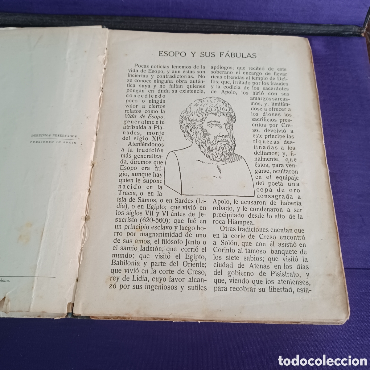 Libros de segunda mano: FABULAS DE ESOPO 1940 EDITORIAL RAMON SOPENA - Foto 4