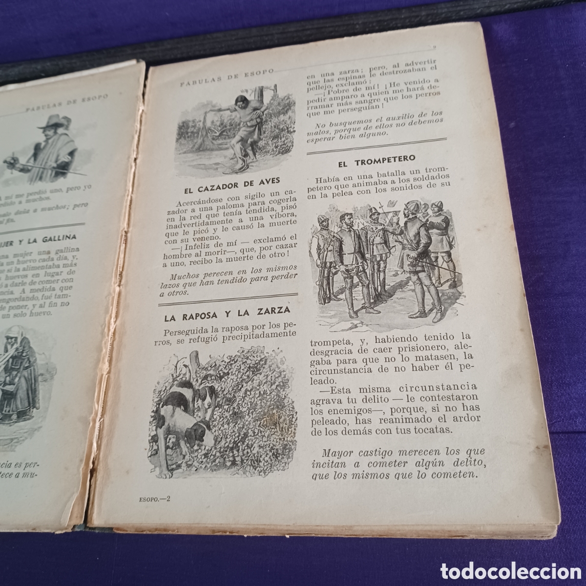 Libros de segunda mano: FABULAS DE ESOPO 1940 EDITORIAL RAMON SOPENA - Foto 5