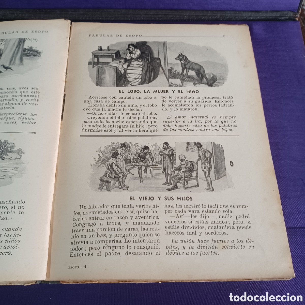 Libros de segunda mano: FABULAS DE ESOPO 1940 EDITORIAL RAMON SOPENA - Foto 6