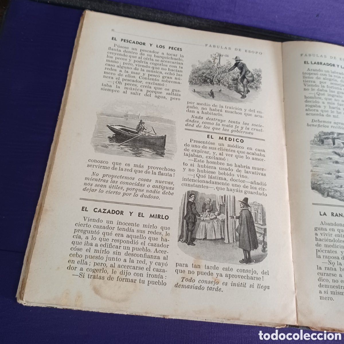 Libros de segunda mano: FABULAS DE ESOPO 1940 EDITORIAL RAMON SOPENA - Foto 7