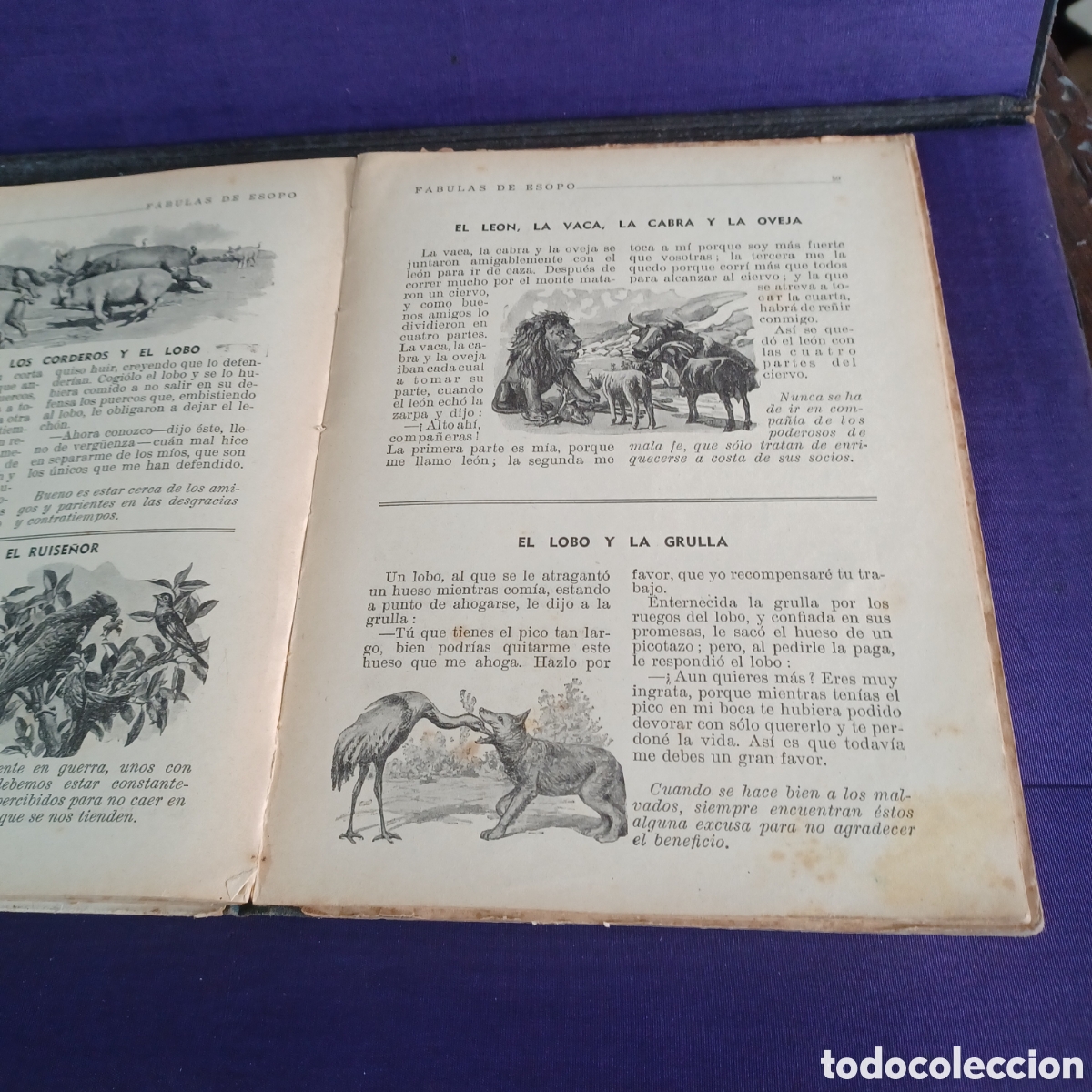 Libros de segunda mano: FABULAS DE ESOPO 1940 EDITORIAL RAMON SOPENA - Foto 8