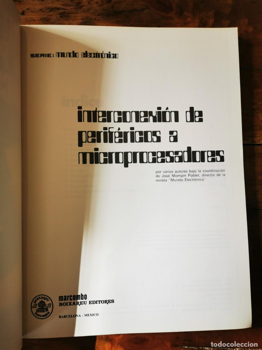 Libros de segunda mano: INTERCONEXI&Oacute;N de perif&eacute;ricos a microprocesadores - Foto 2
