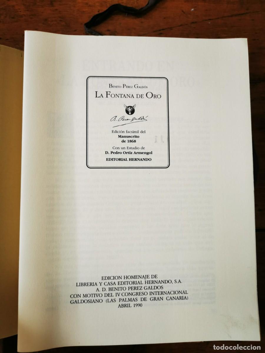 Libros de segunda mano: P&Eacute;REZ GALD&Oacute;S, Benito. La fontana de oro - Foto 10