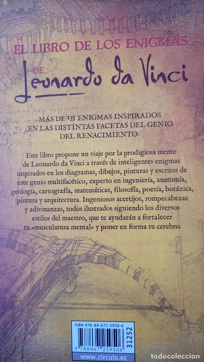 Libros de segunda mano: Libro de los enigmas de Leonardo da Vinci C&iacute;rculo de lectores - Foto 2