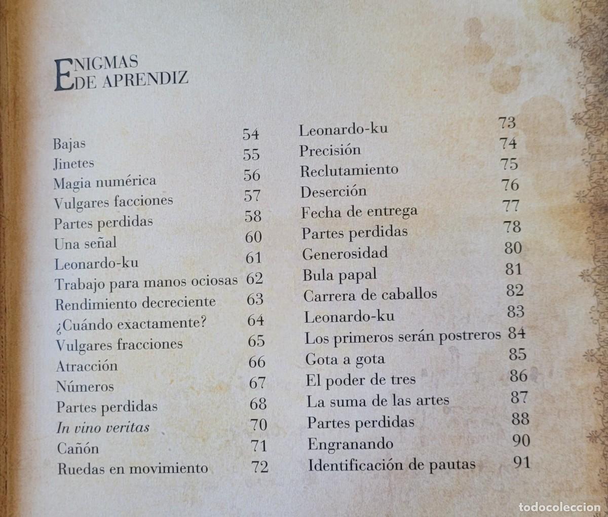 Libros de segunda mano: Libro de los enigmas de Leonardo da Vinci C&iacute;rculo de lectores - Foto 5