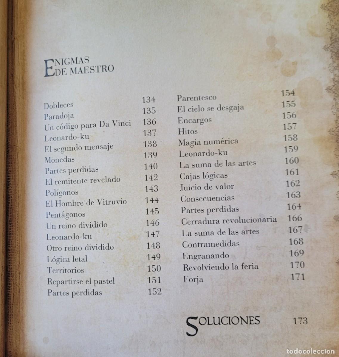 Libros de segunda mano: Libro de los enigmas de Leonardo da Vinci C&iacute;rculo de lectores - Foto 7