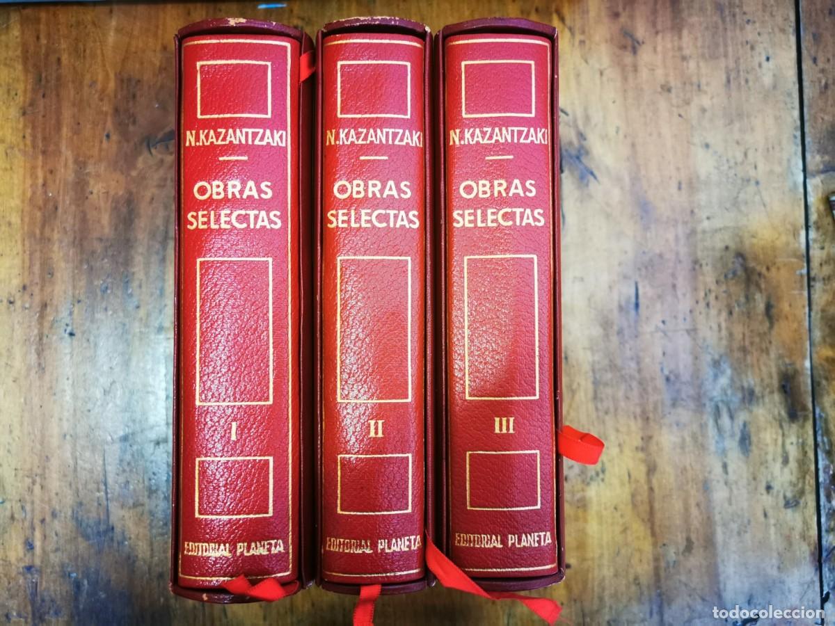 Libros de segunda mano: KAZANTZAKI, Nikos. Obras selectas: [3 tomos] - Foto 1