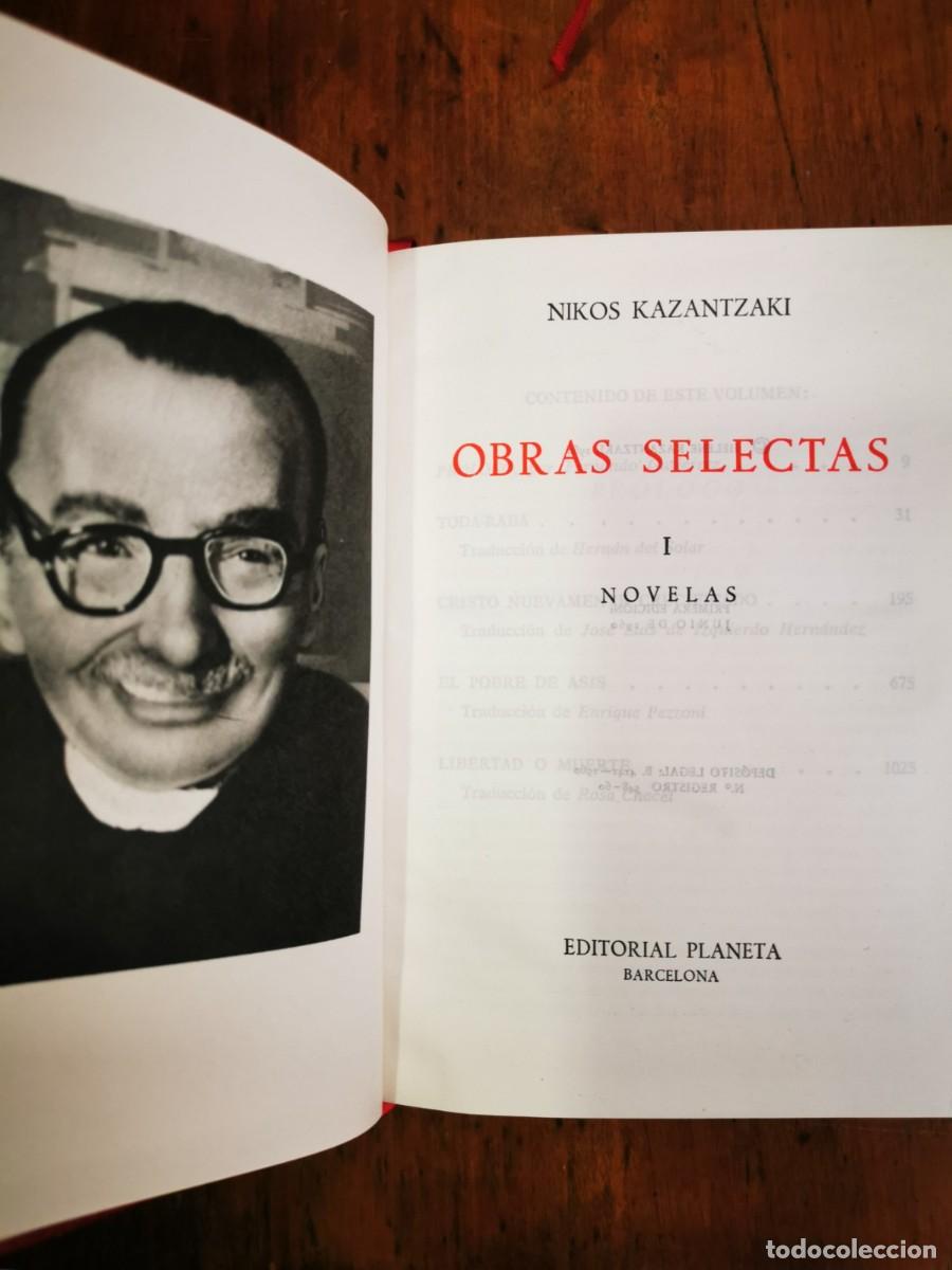Libros de segunda mano: KAZANTZAKI, Nikos. Obras selectas: [3 tomos] - Foto 2