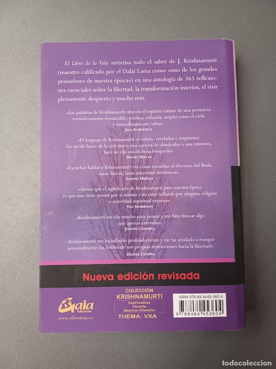 Libros de segunda mano: KRISHNAMURTI, J. EL LIBRO DE LA VIDA. MEDITACIONES DIARIAS - Foto 2