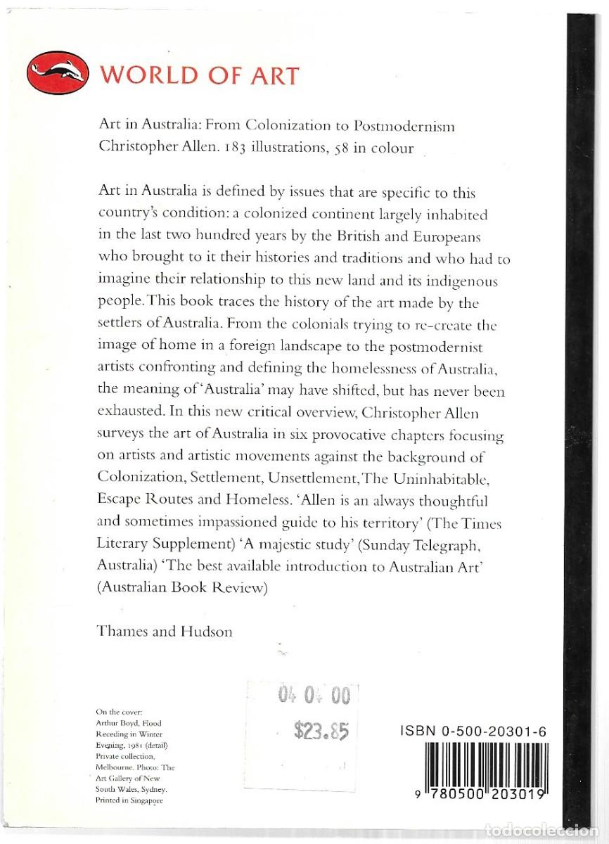 Libros de segunda mano: Christopher Allen . Art in Australia. From Colonization to Postmodernism - Foto 2