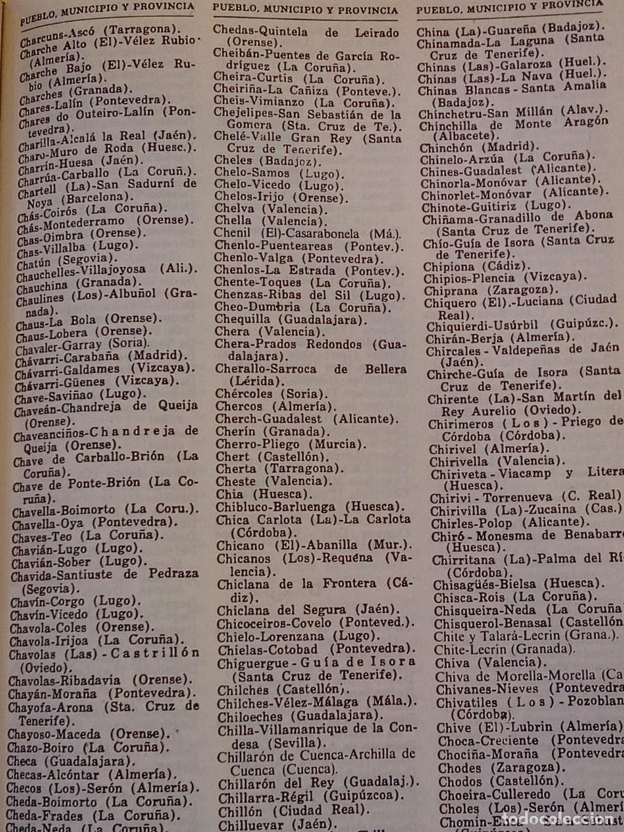 Libros de segunda mano: Nomenclator comercial. Pueblos de Espa&ntilde;a SA6652 - Foto 4