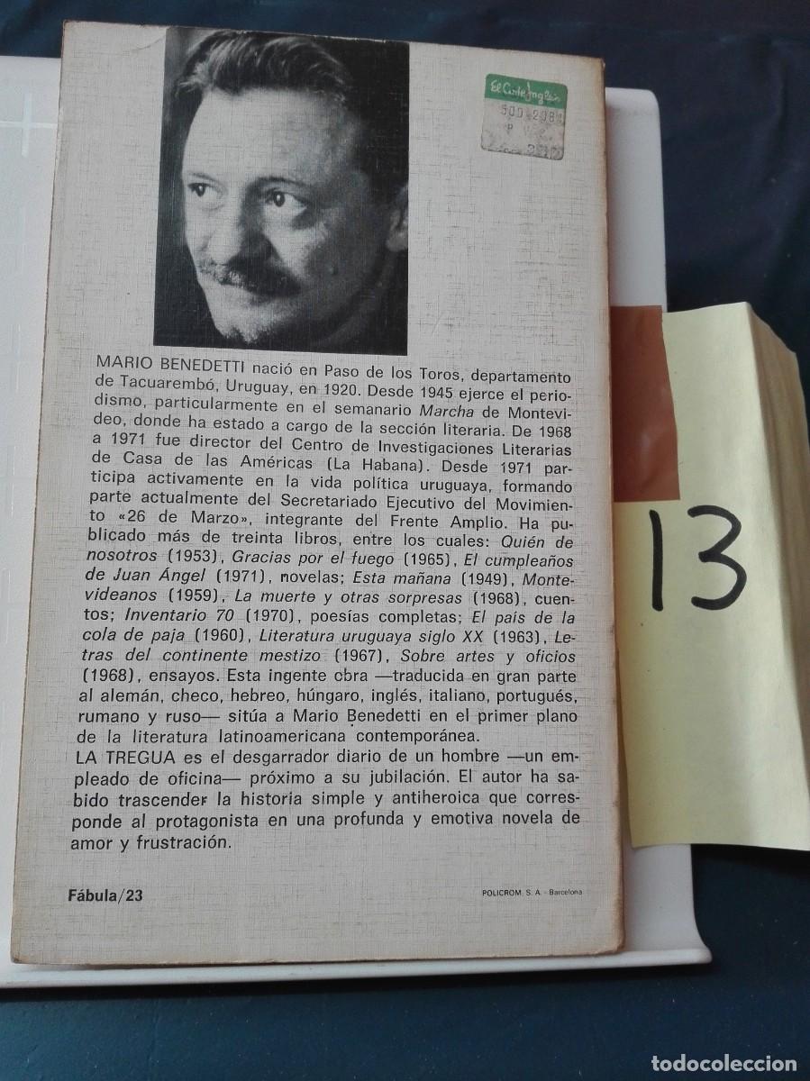 Libros de segunda mano: LA TREGUA MARIO BENEDETTI (NOVELA) - Foto 2