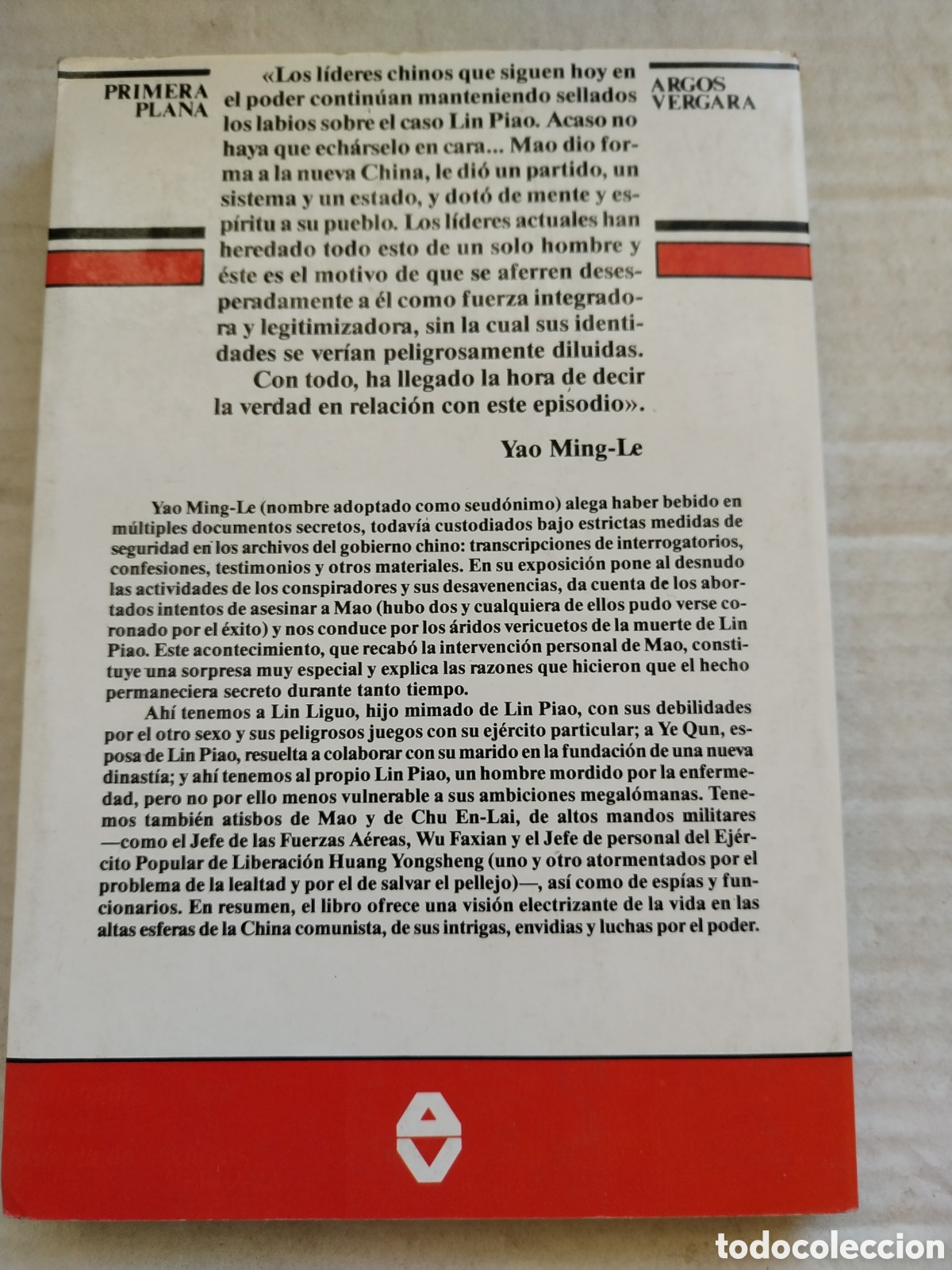 Libros de segunda mano: CONSPIRACI&Oacute;N Y MUERTE DE LIN PIAO/MING-LE - Foto 3
