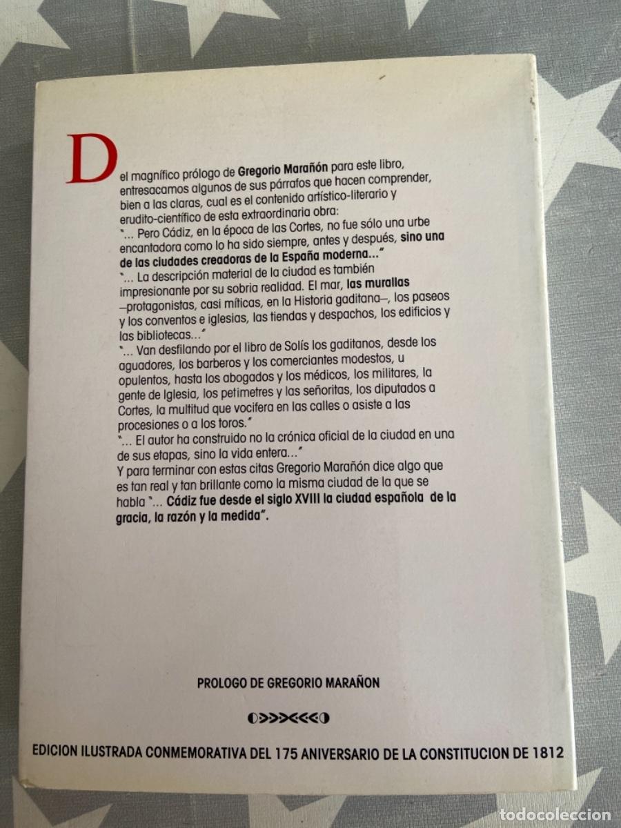 Libros de segunda mano: EL C&Aacute;DIZ DE LAS CORTES. SOL&Iacute;S, RAM&Oacute;N. SILEX. 1987 - Foto 5
