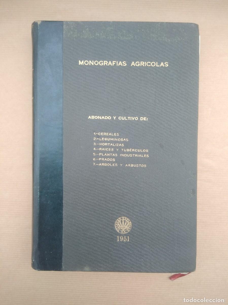 Libros de segunda mano: Libro Monografias Agricolas a&ntilde;o 1951 - Foto 1