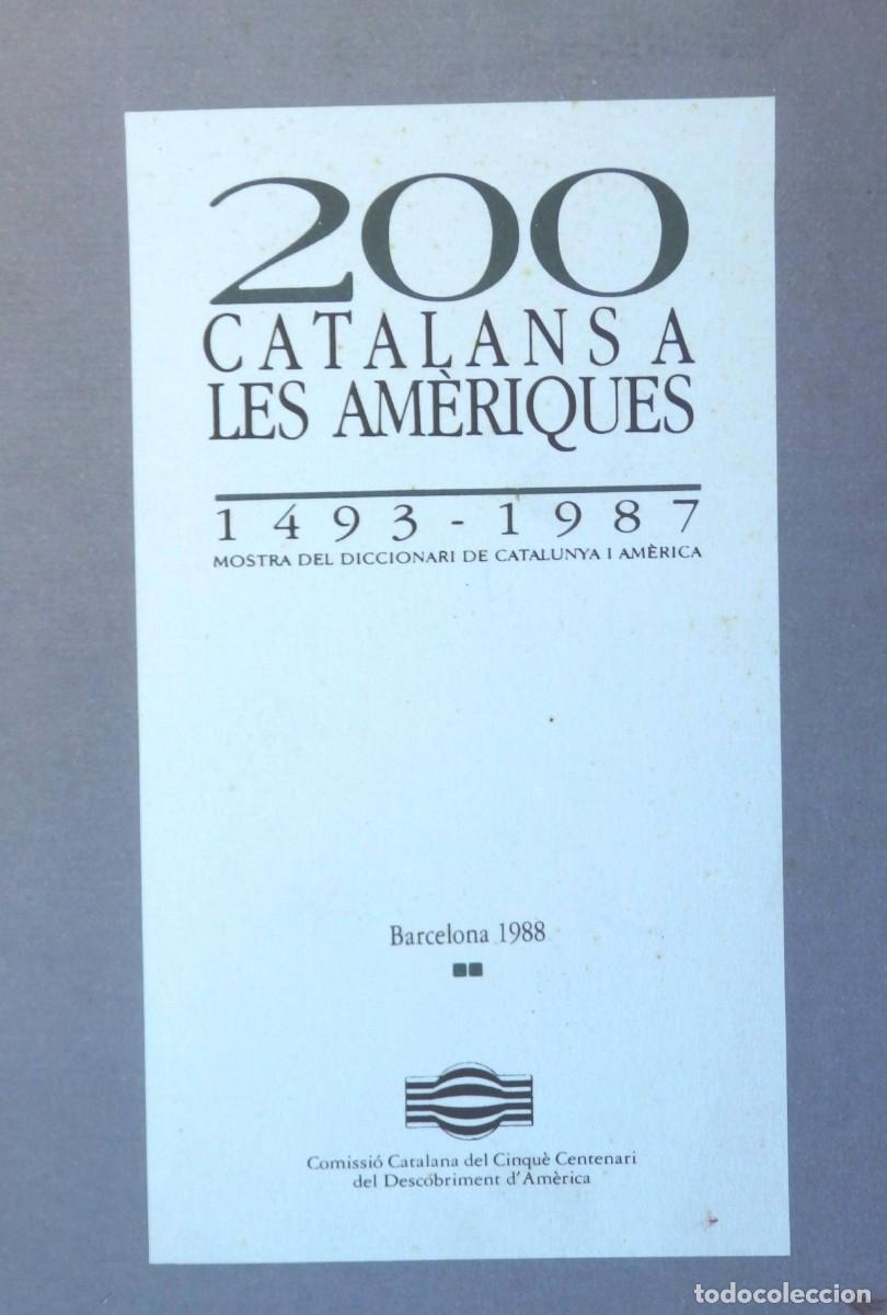 Libros de segunda mano: 200 catalans a les Am&egrave;riques (1493-1987)