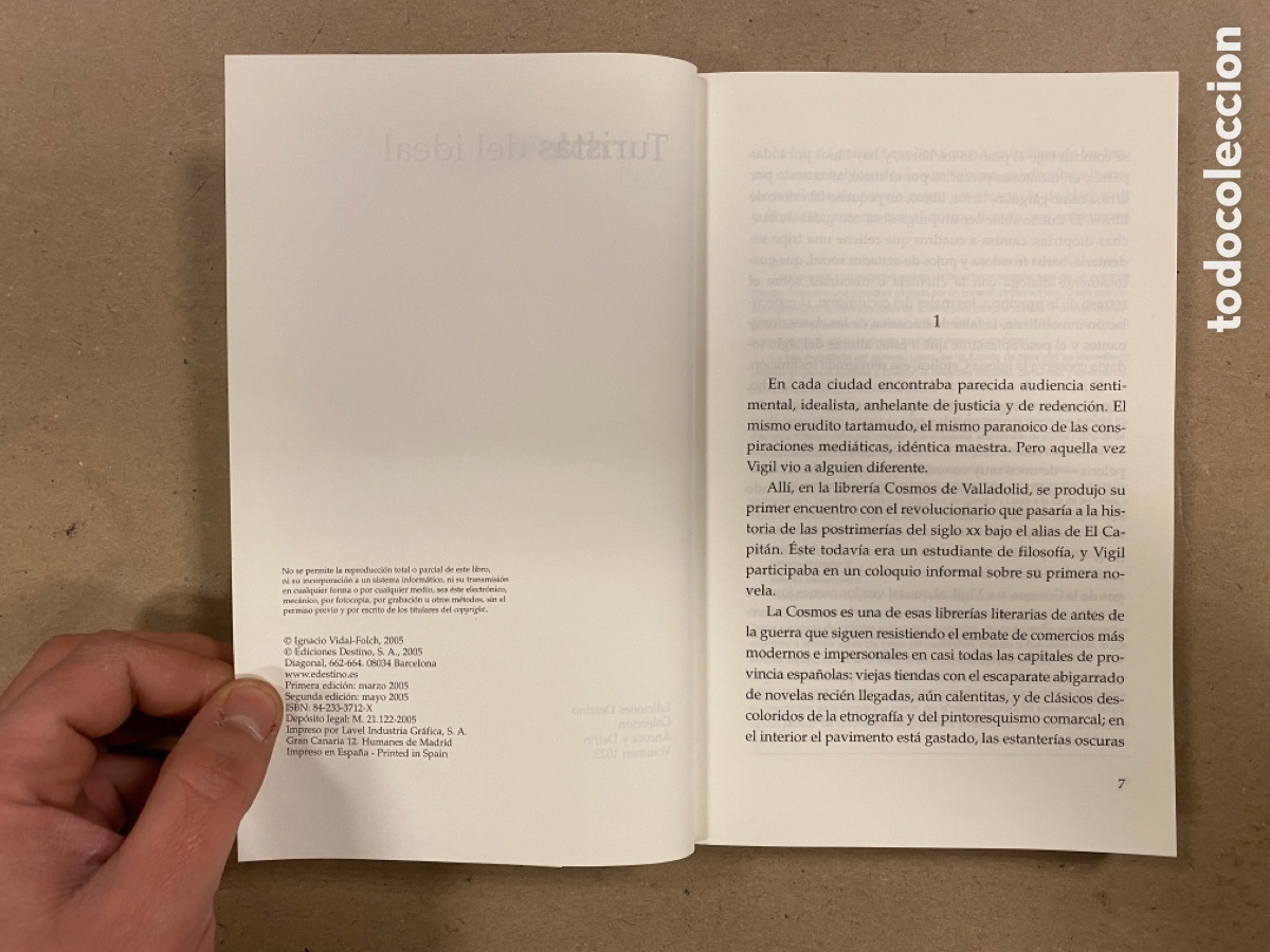 Libros de segunda mano: TURISTAS DEL IDEAL. IGNACIO VIDAL-FOLCH. EDICIONES DESTINO 2005. - Foto 3
