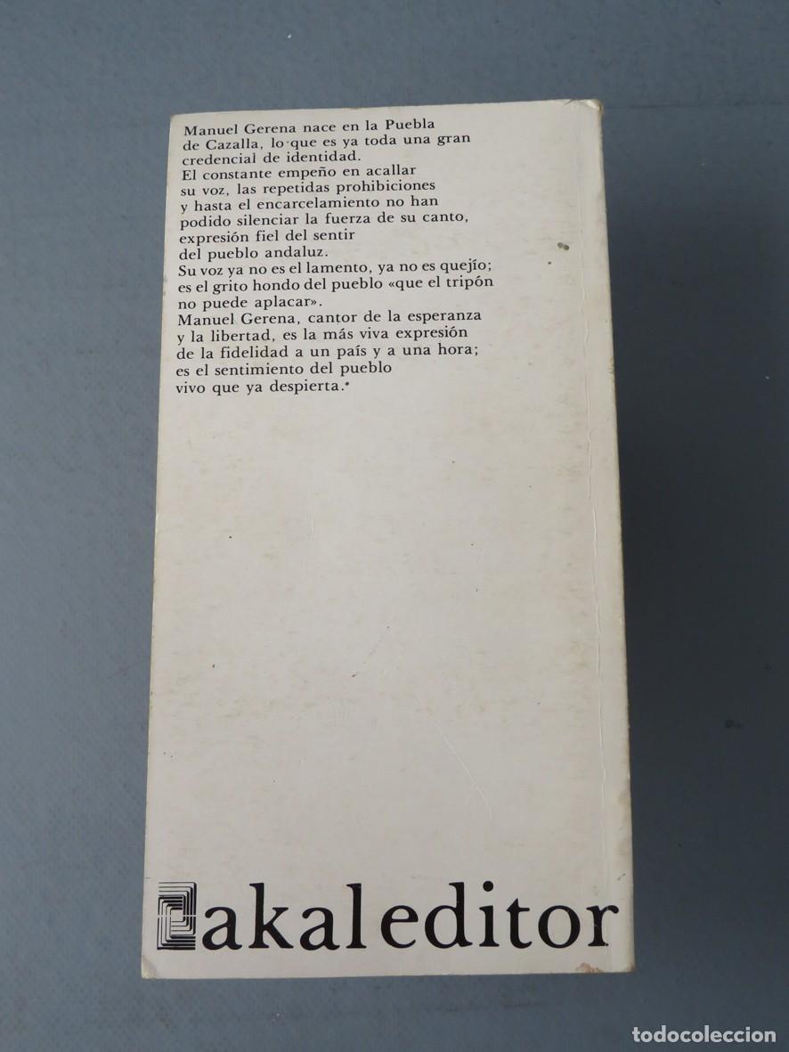 Libros de segunda mano: CANTANDO A LA LIBERTAD. MANUEL GERENA. 1976 - Foto 7