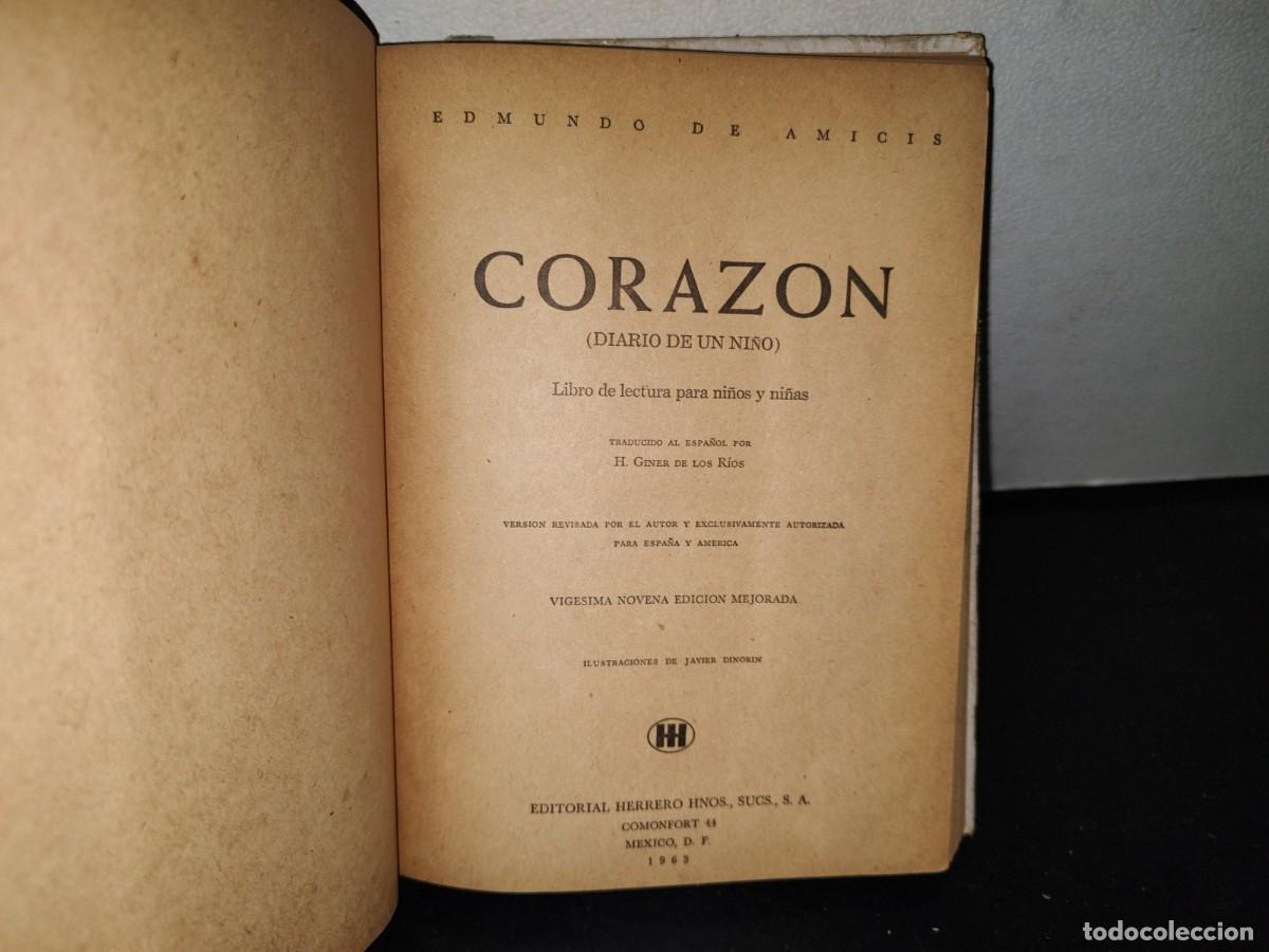 Libros de segunda mano: 66- EDMUNDO DE AMICIS - CORAZ&Oacute;N. EDICIONES HERRERO - 1963 - Foto 4