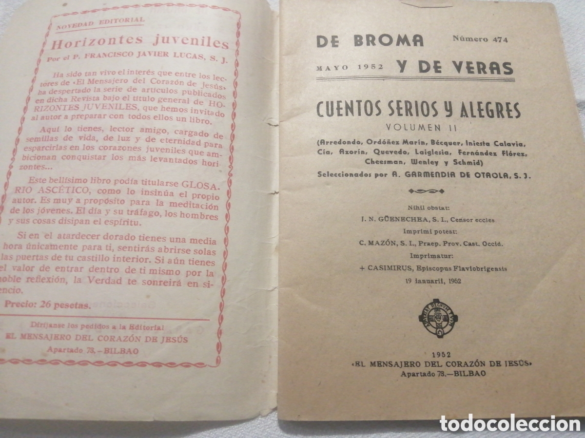 Libros de segunda mano: DE BROMA Y DE VERAS, A&Ntilde;O 1952,N&deg; 454 - Foto 2