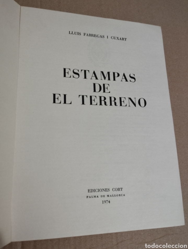 Libros de segunda mano: ESTAMPAS DE EL TERRENO (LLUIS FABREGAS I CUXART) - Foto 2
